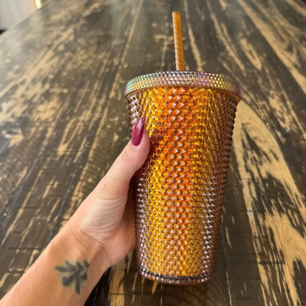 Starbucks - Iridescent Copper Studded Tumbler with Straw – 16 oz
